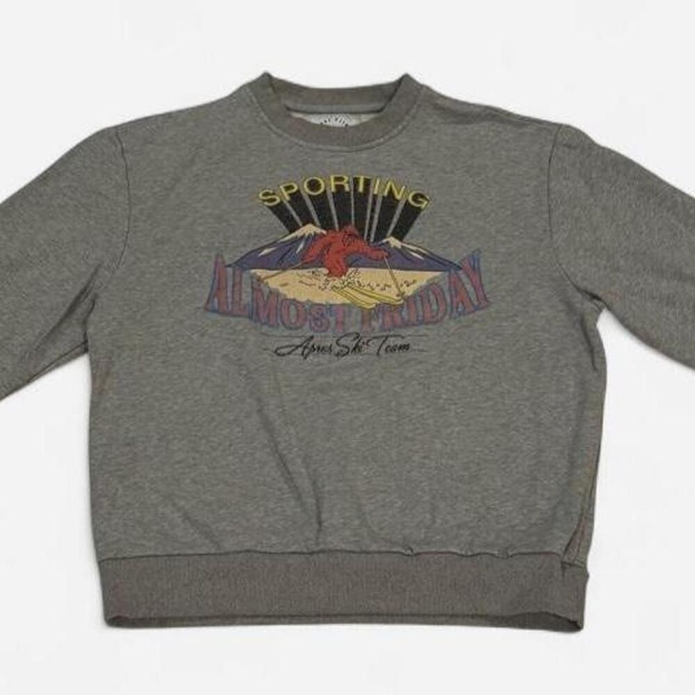 Almost Friday Après Ski Team Crewneck Sweatshirt – Size XL